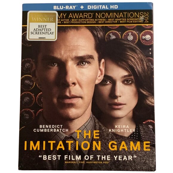 The Imitation Game Blu-ray + Digital HD 8 Academy Award Nom Drama Region 1 NEW - Picture 1 of 9